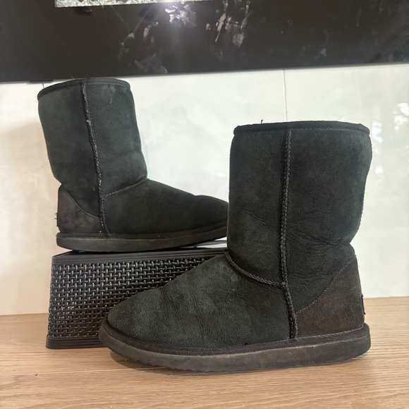 ugg Shoes - UGG Classic Black Short Boots Women's Size 7